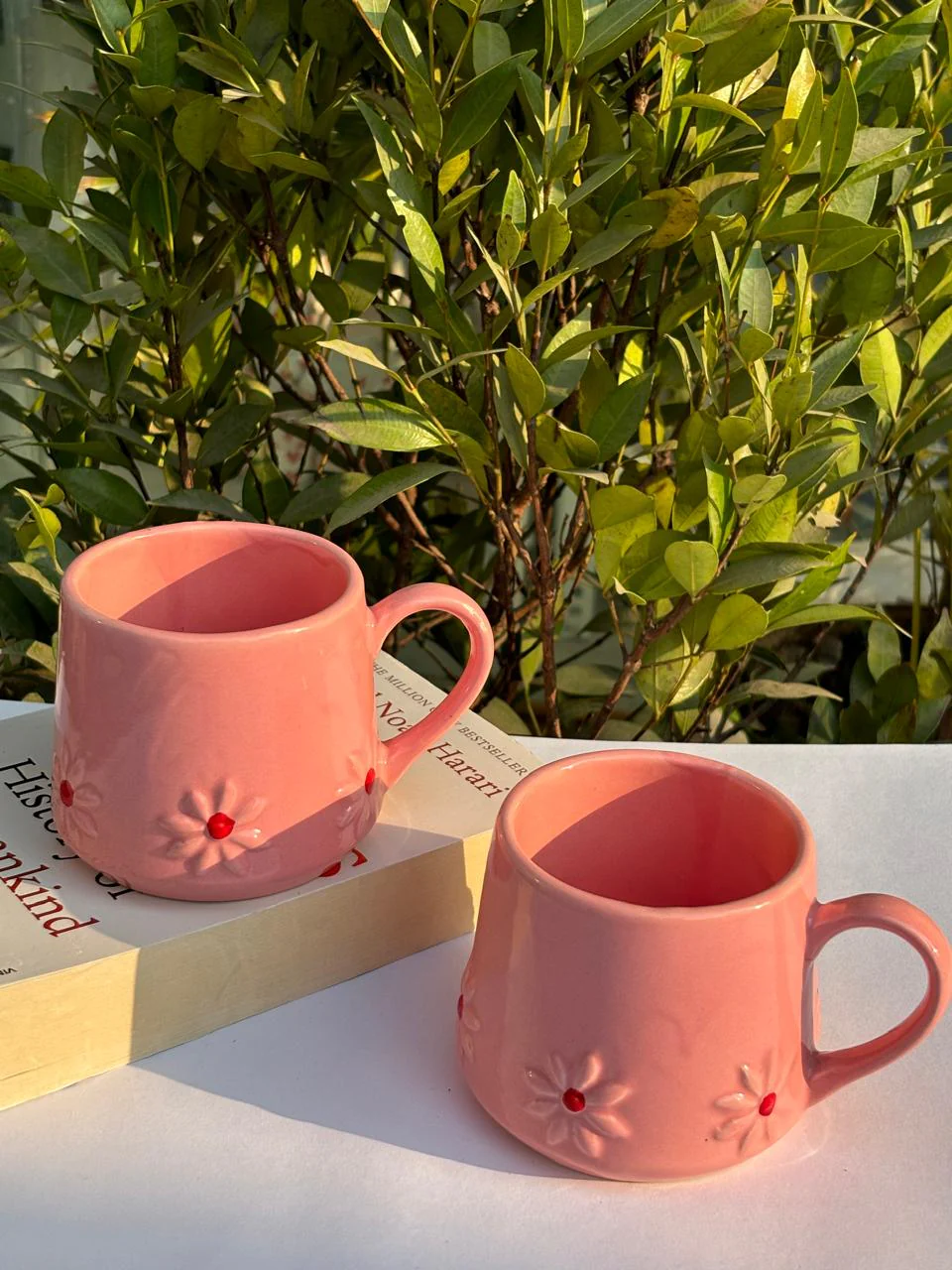 Pink Lilly Flower Pinterest Coffee Mug - Image 4