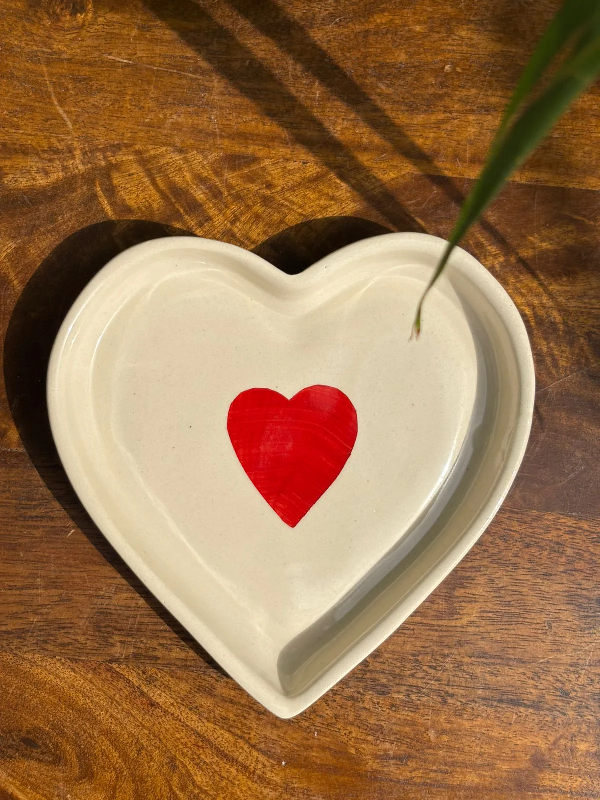 Big Red Heart Shape Snack Plate (Set of 2)
