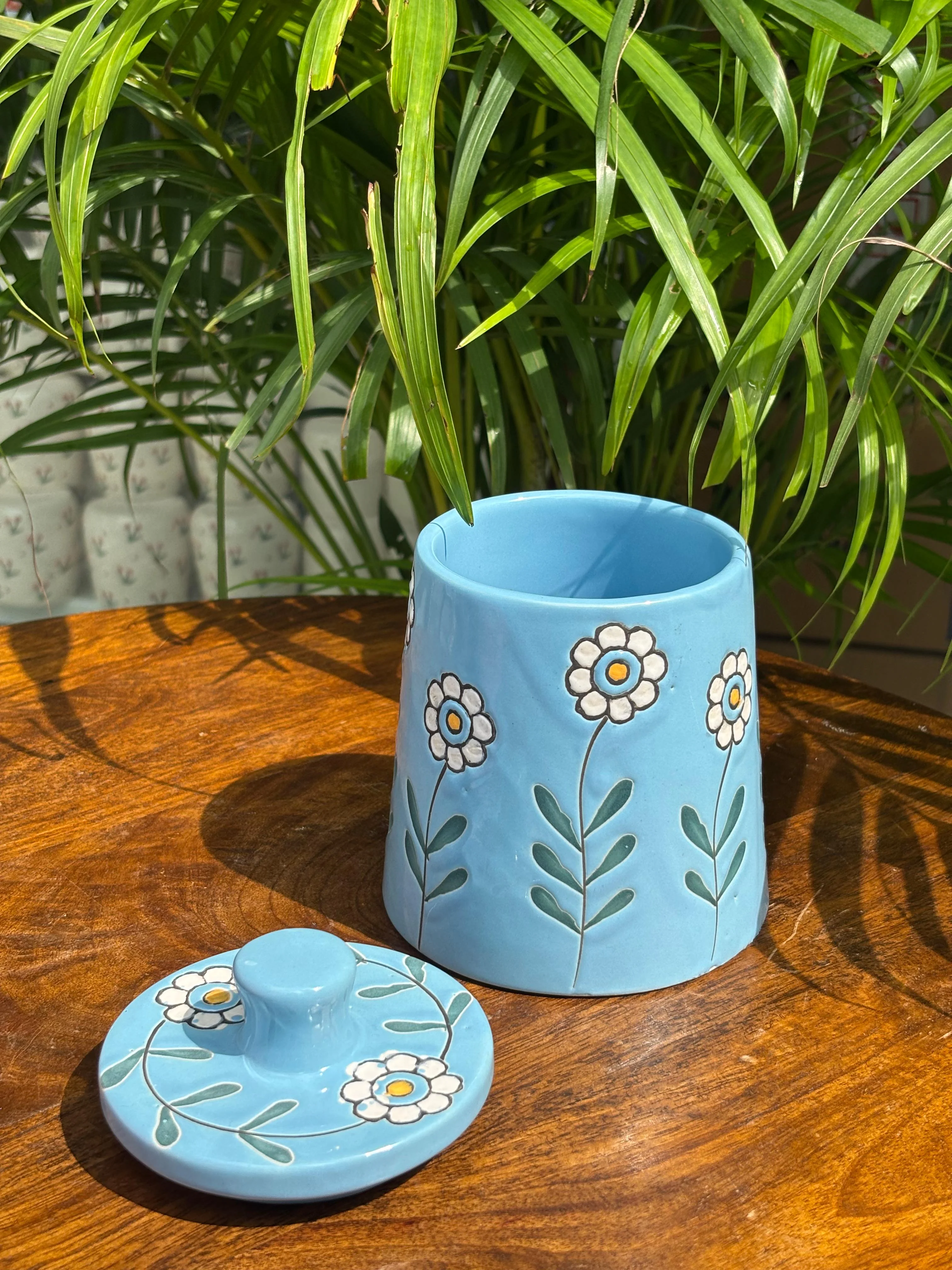 Bloom Blue Mugs & Jar Combo Set (Set of 3) - Image 4