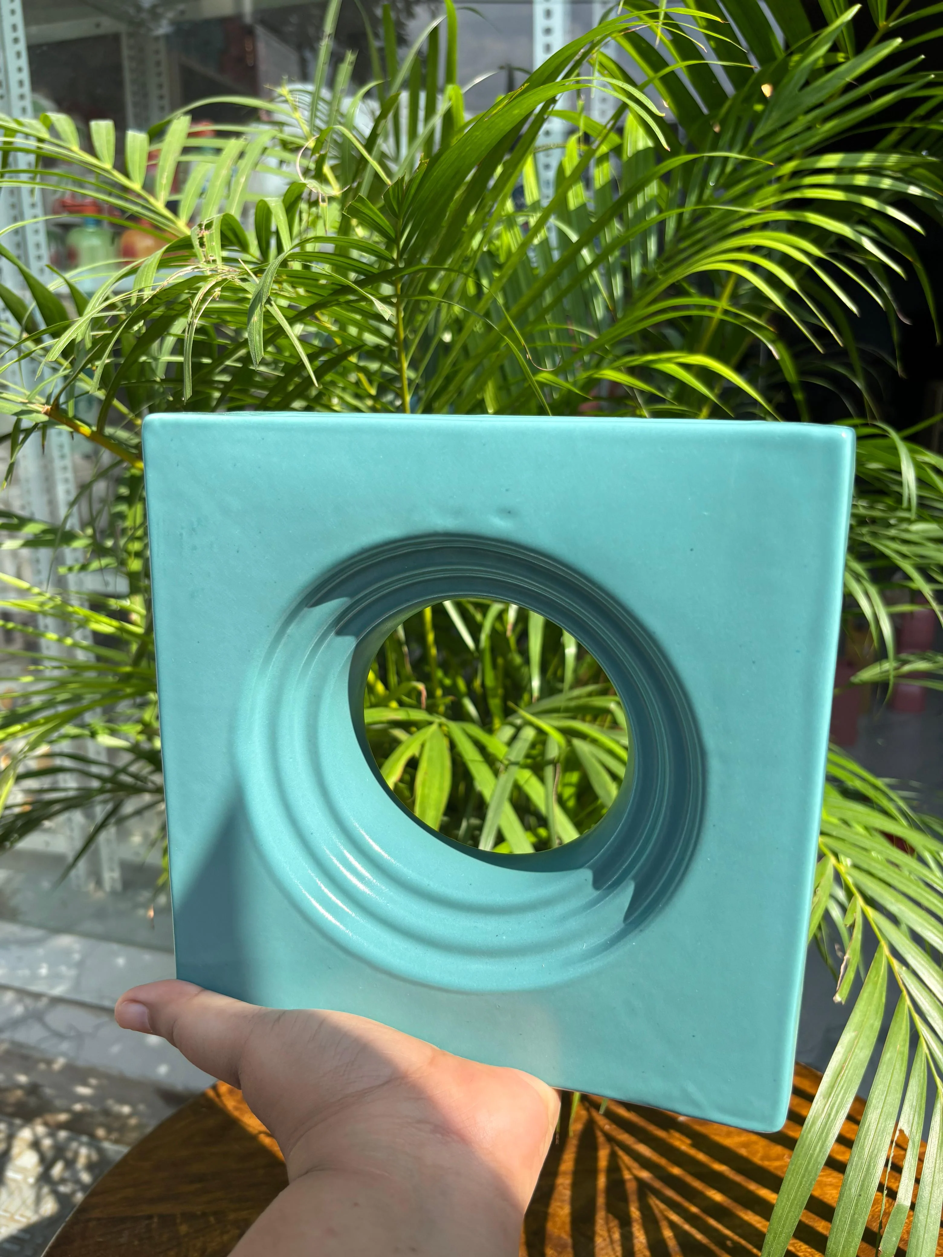 Blue Ocean Circle Vase - Image 3