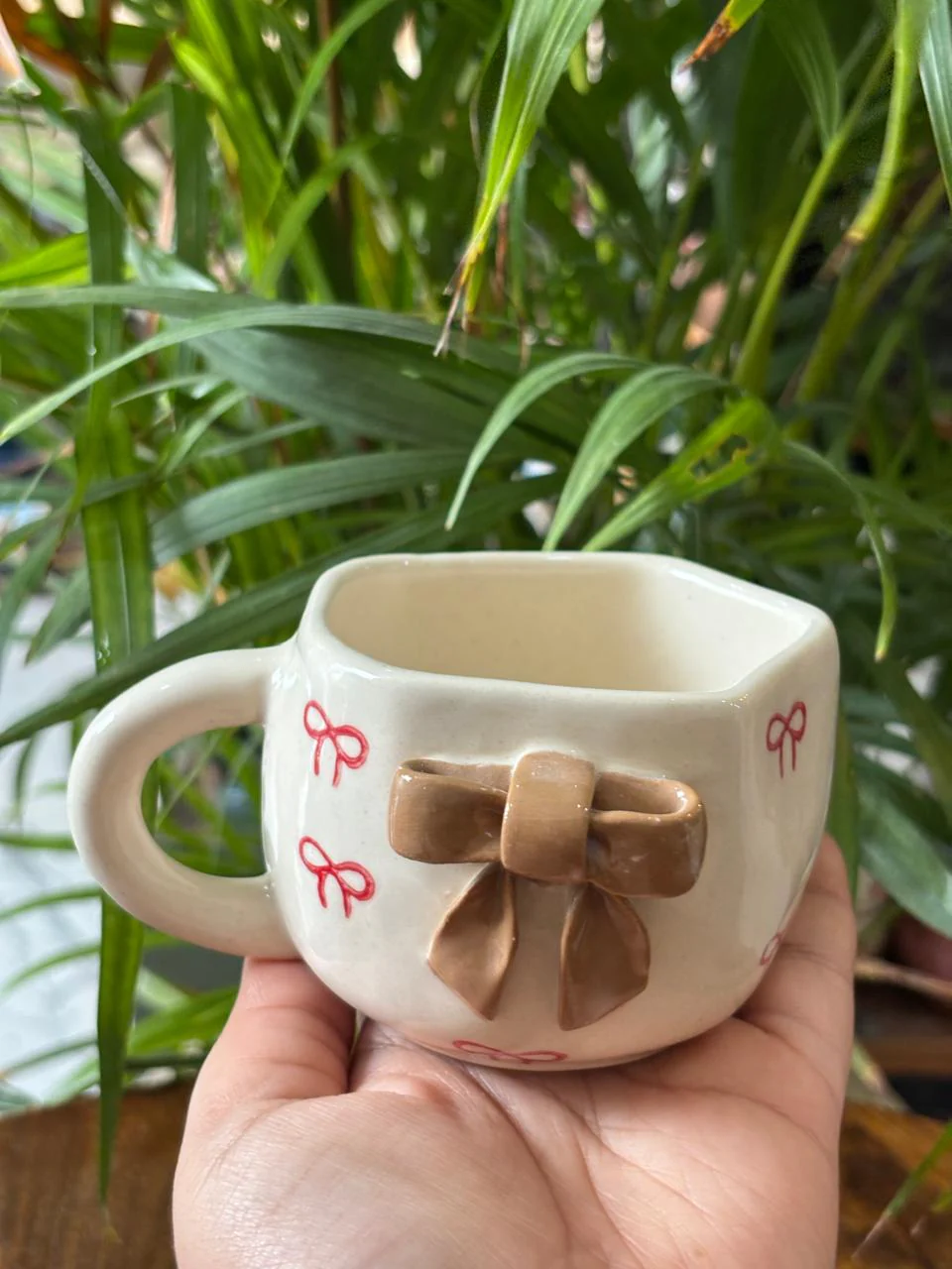 Brown Bow Coffee Mug - Image 2