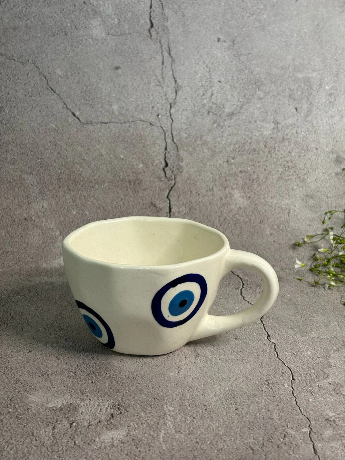 Evil Eye Coffee Mug & Saucer Combo - Image 3
