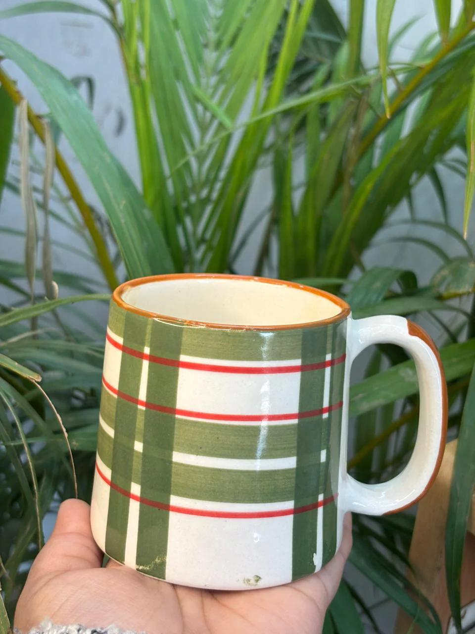 Festive Check Coffee Mug - Image 2