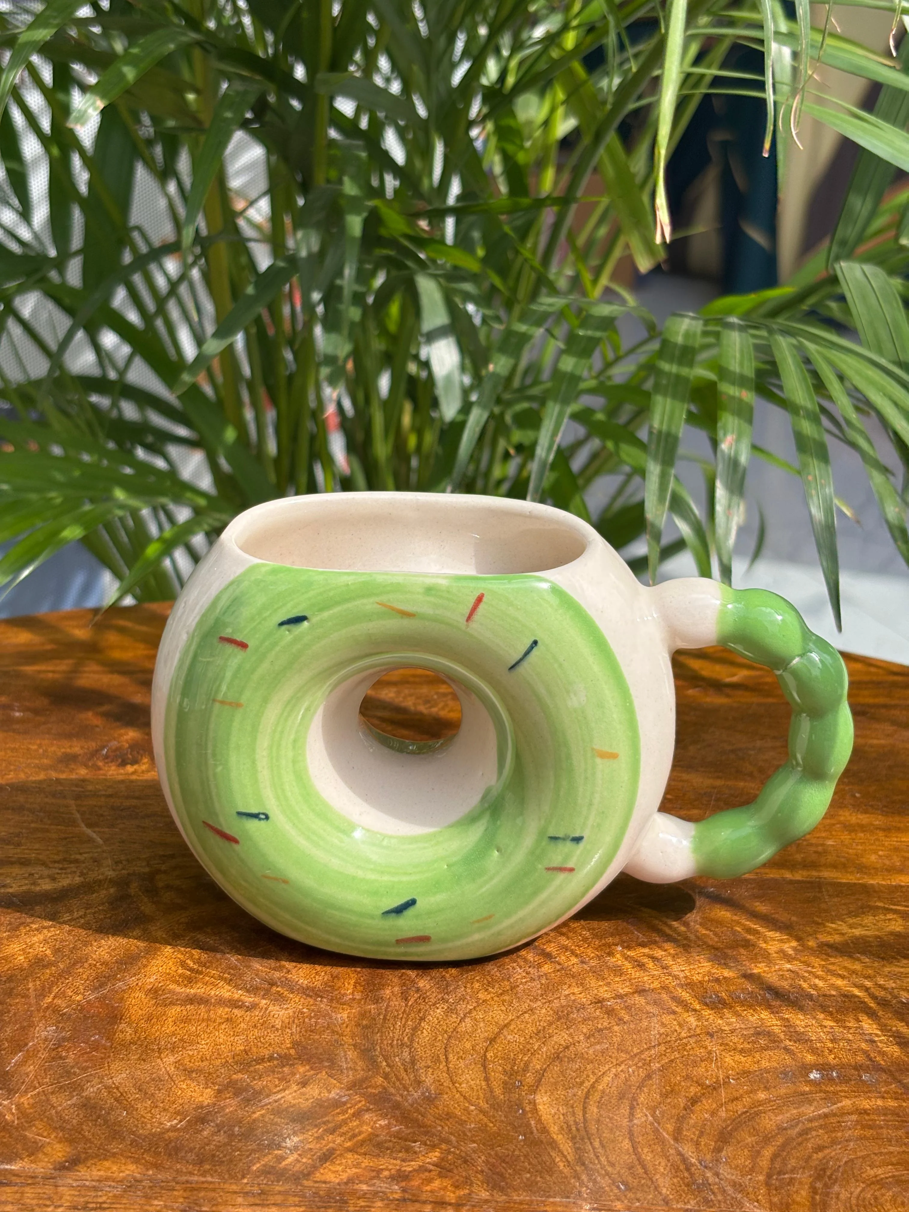 Green Donut Coffee Mug - Image 2