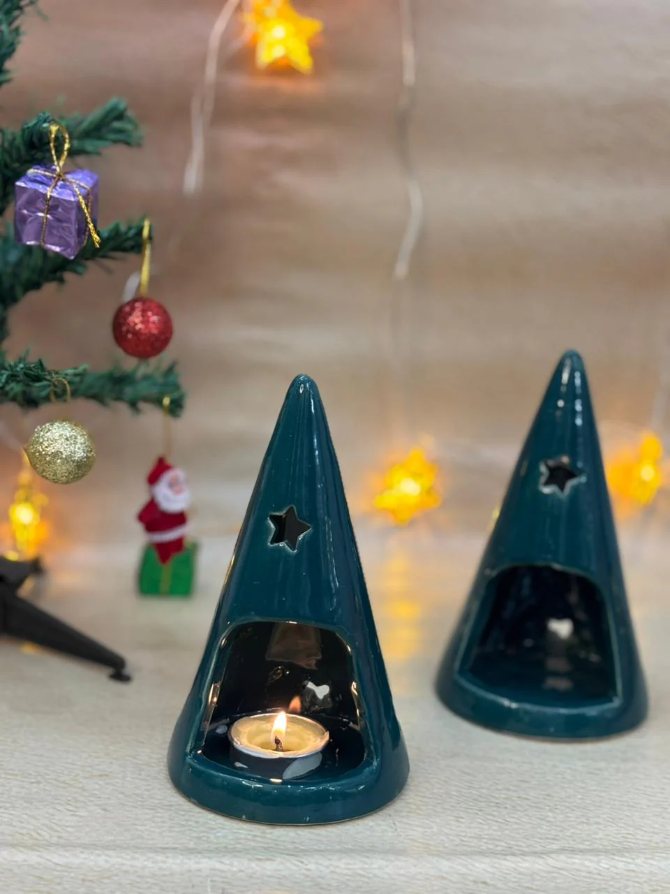 Holiday Star Tealight Tree-Green - Image 3
