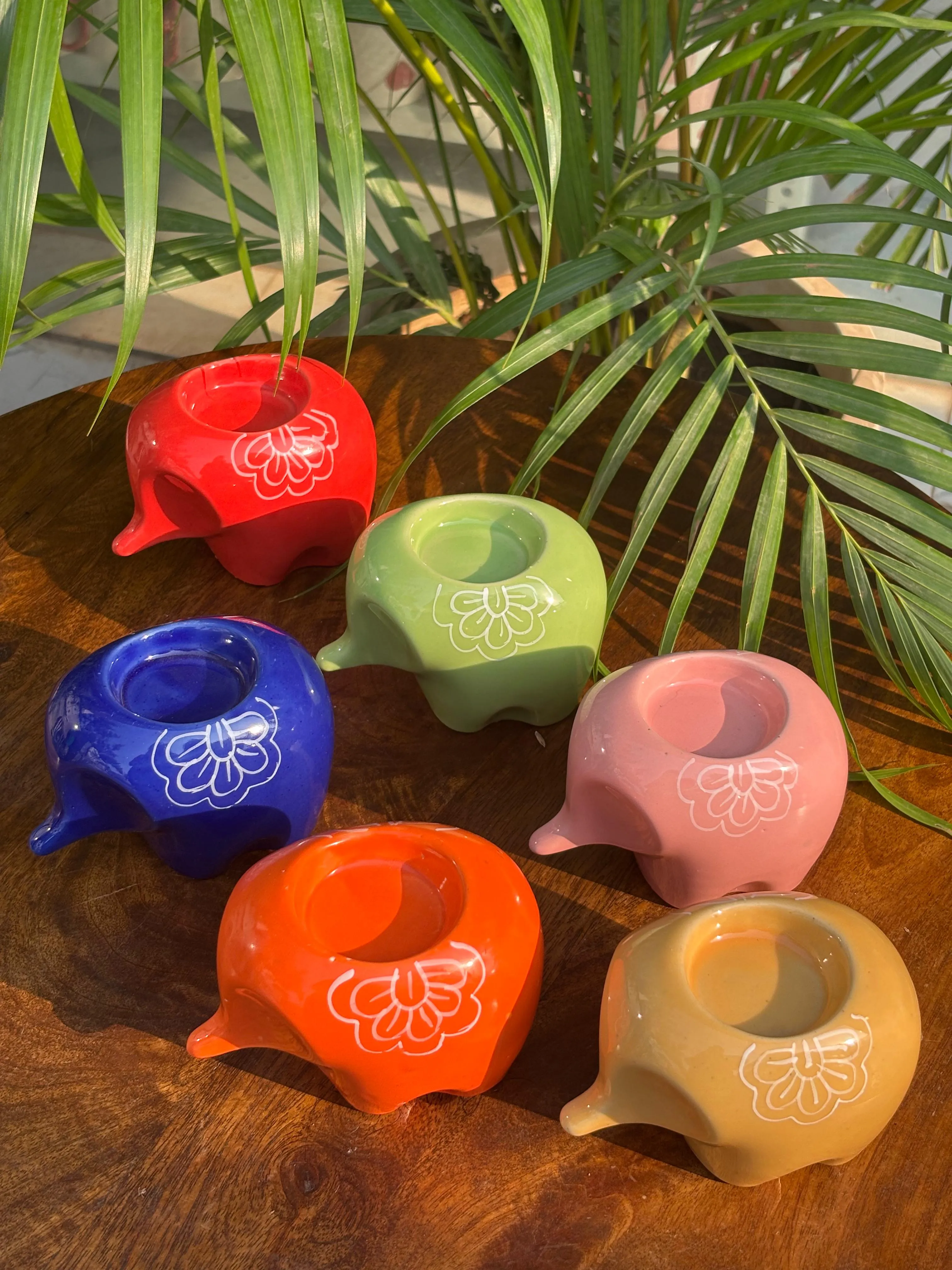 Lil’ Ele Glow Tea Light Holders Combo (Set of 6) - Image 3