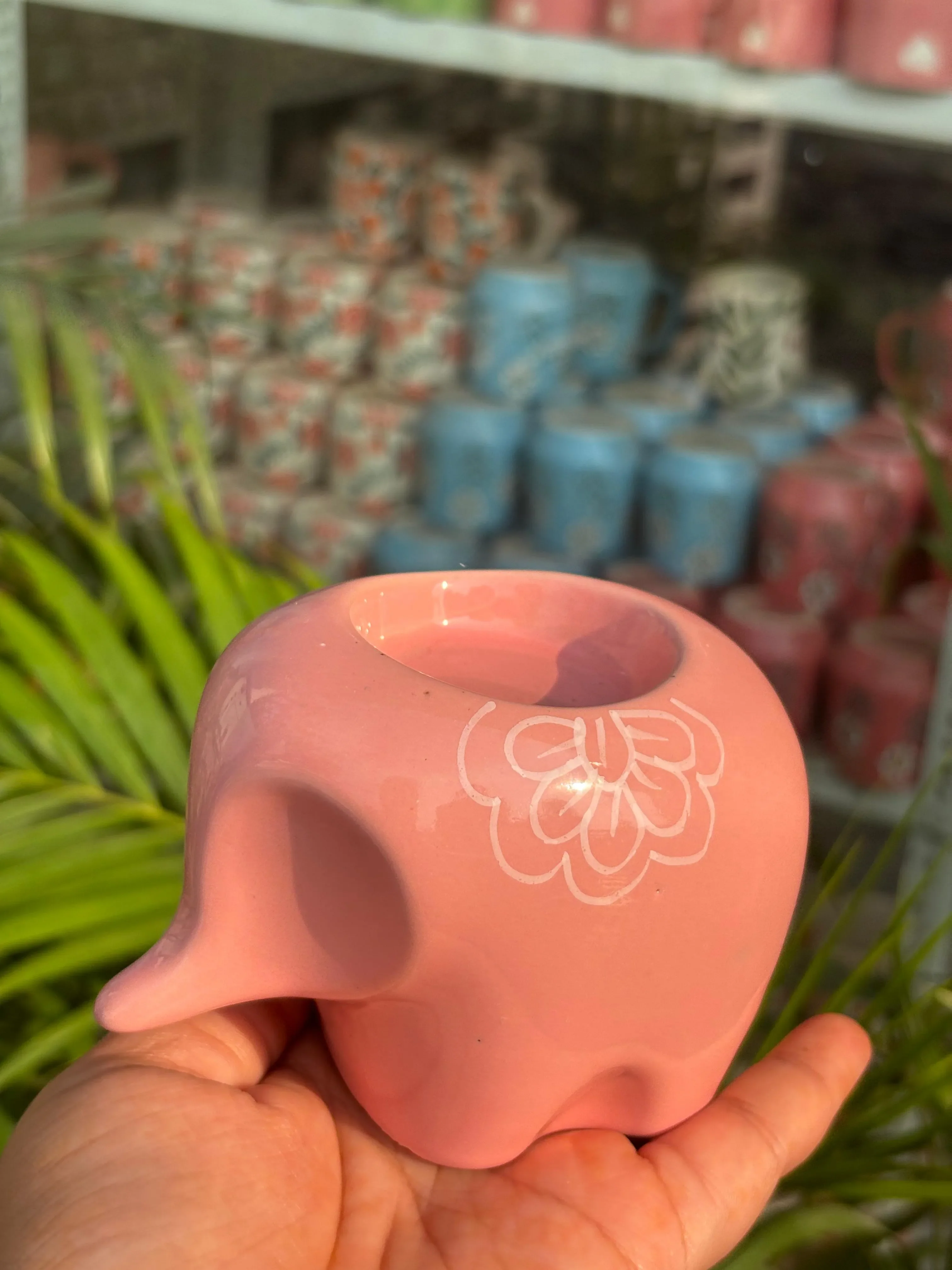 Lil’ Ele Glow Tea Light Holders-Pink (Set of 2) - Image 3