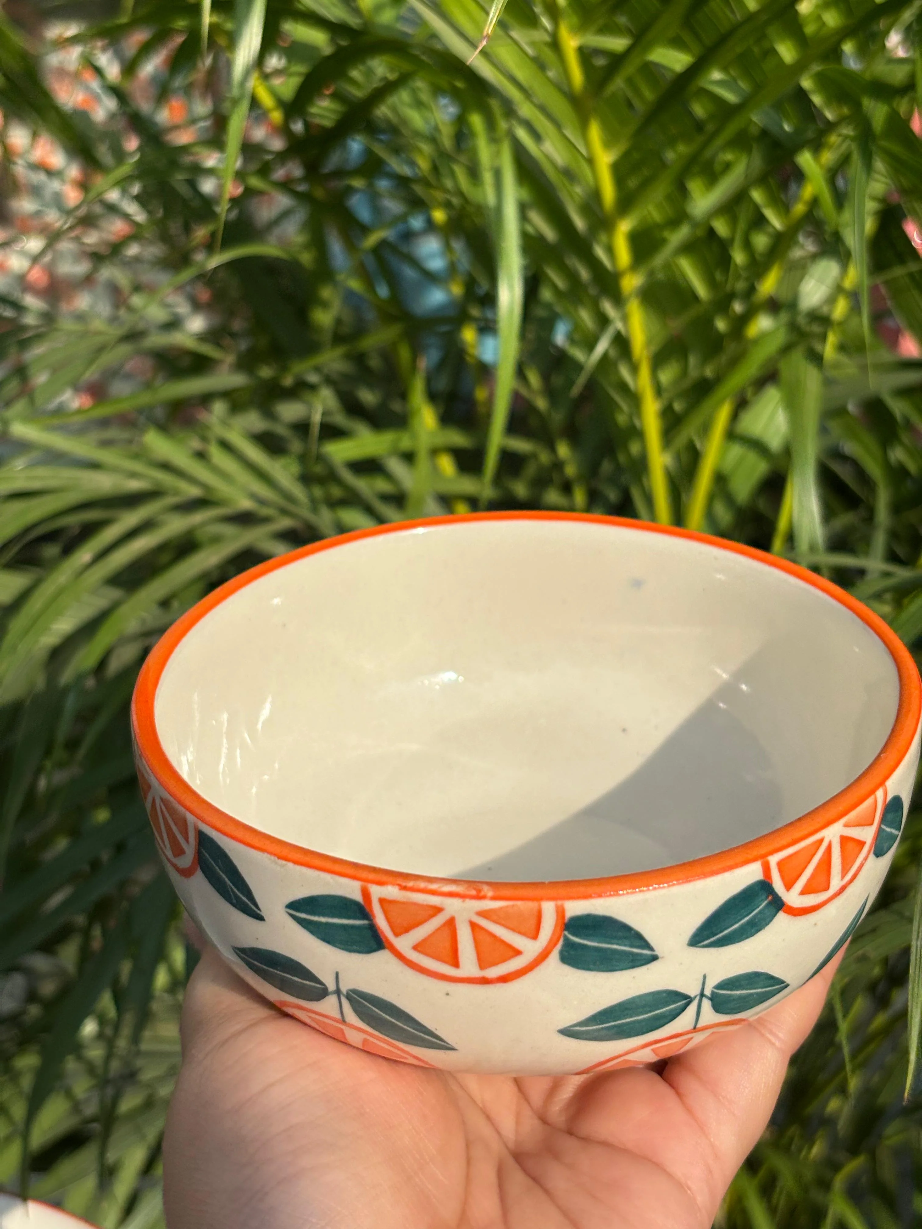 Orange Print Snack Bowl - Image 2