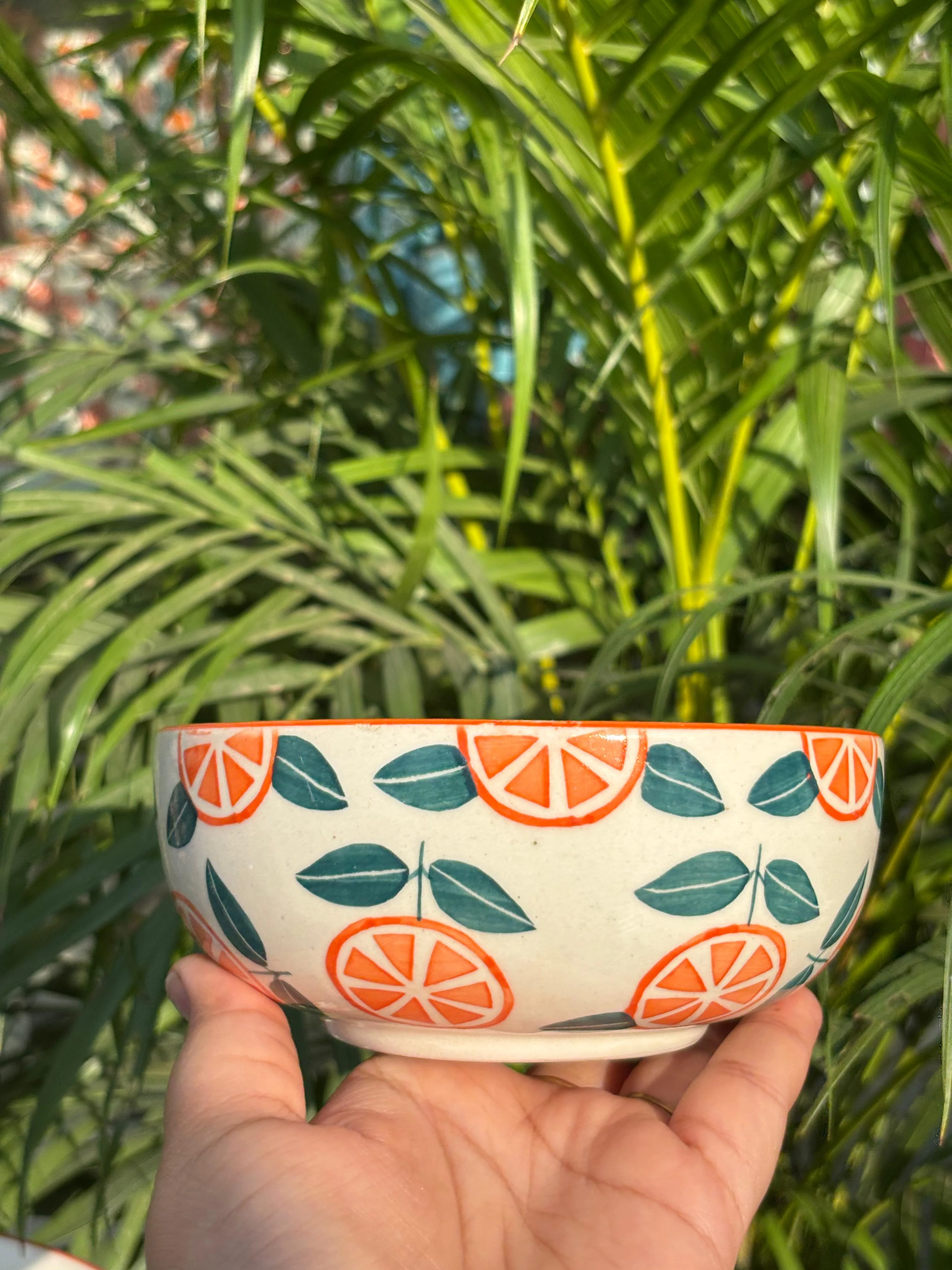 Orange Print Snack Bowl - Image 3