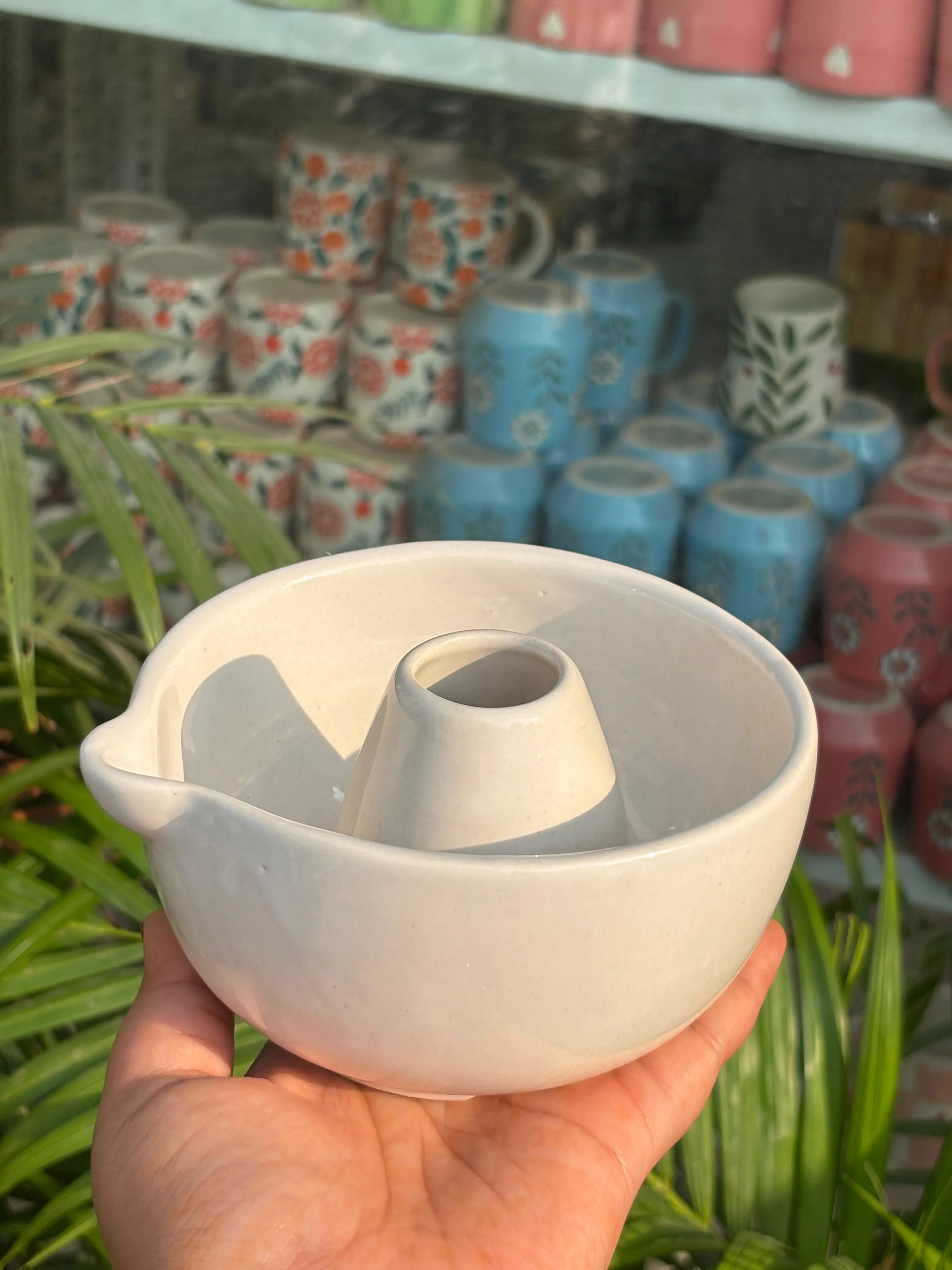 Pearl Mist Matcha Bowl & Whisk Holder Set - Image 4