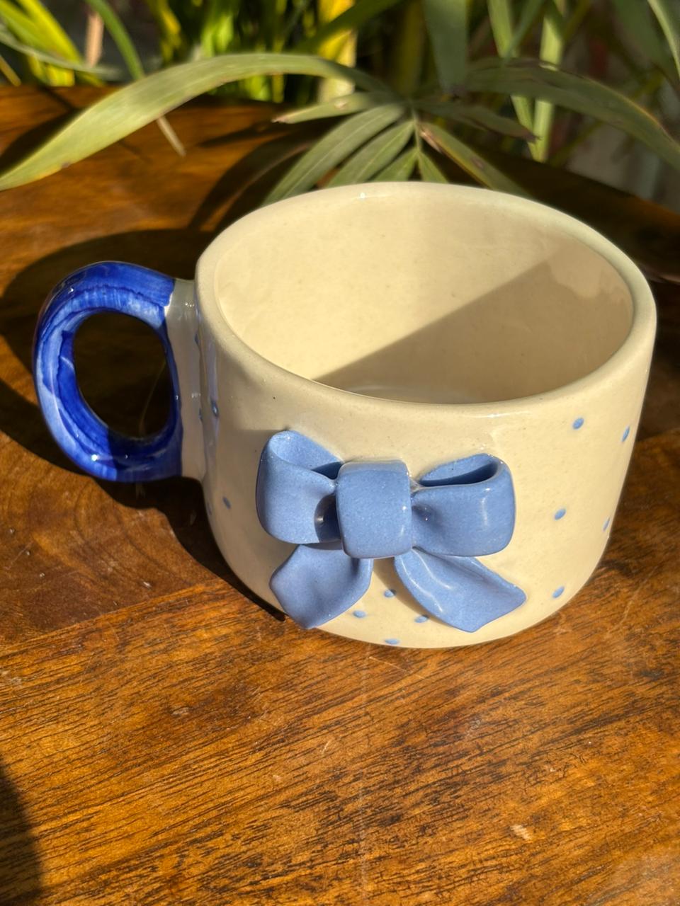 Polka Bow Mug - Image 3