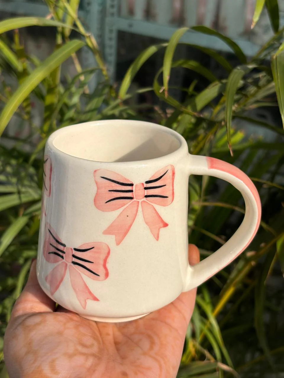 Pretty in Pink Bow Mug - Image 2