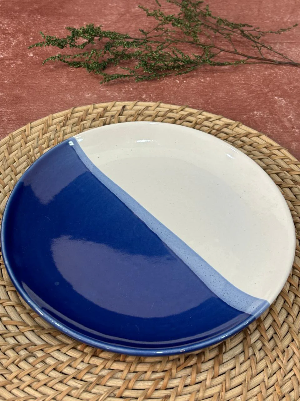 Blue Dual Shade Dinner Set (Set of 20) - Image 4