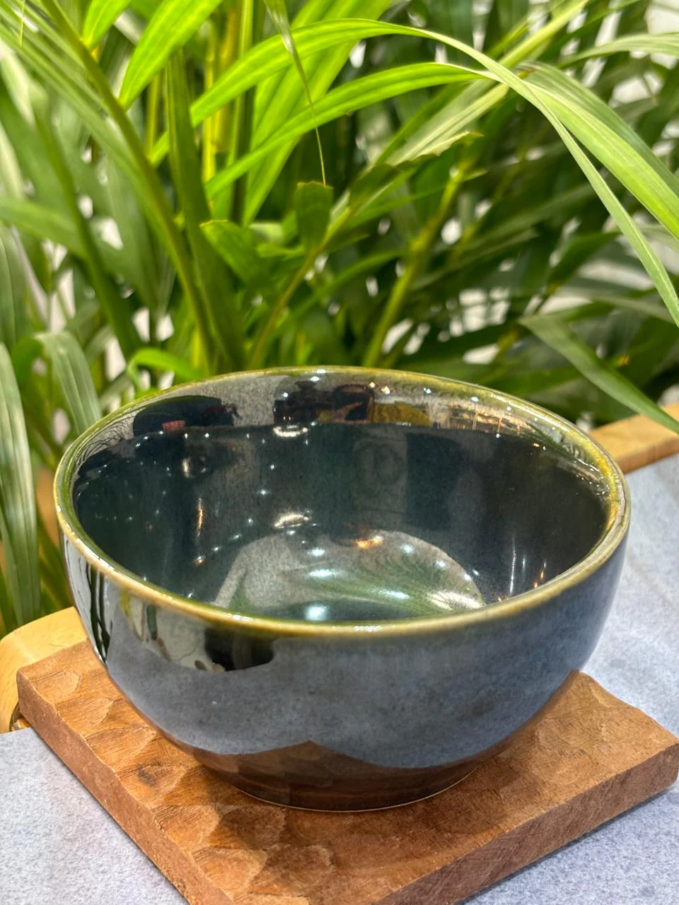 Olive Green Glaze Dinner Set (Set of 20) - Image 5