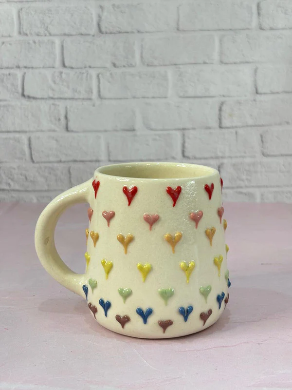 3D Multi-color Heart Coffee Mug - Image 3
