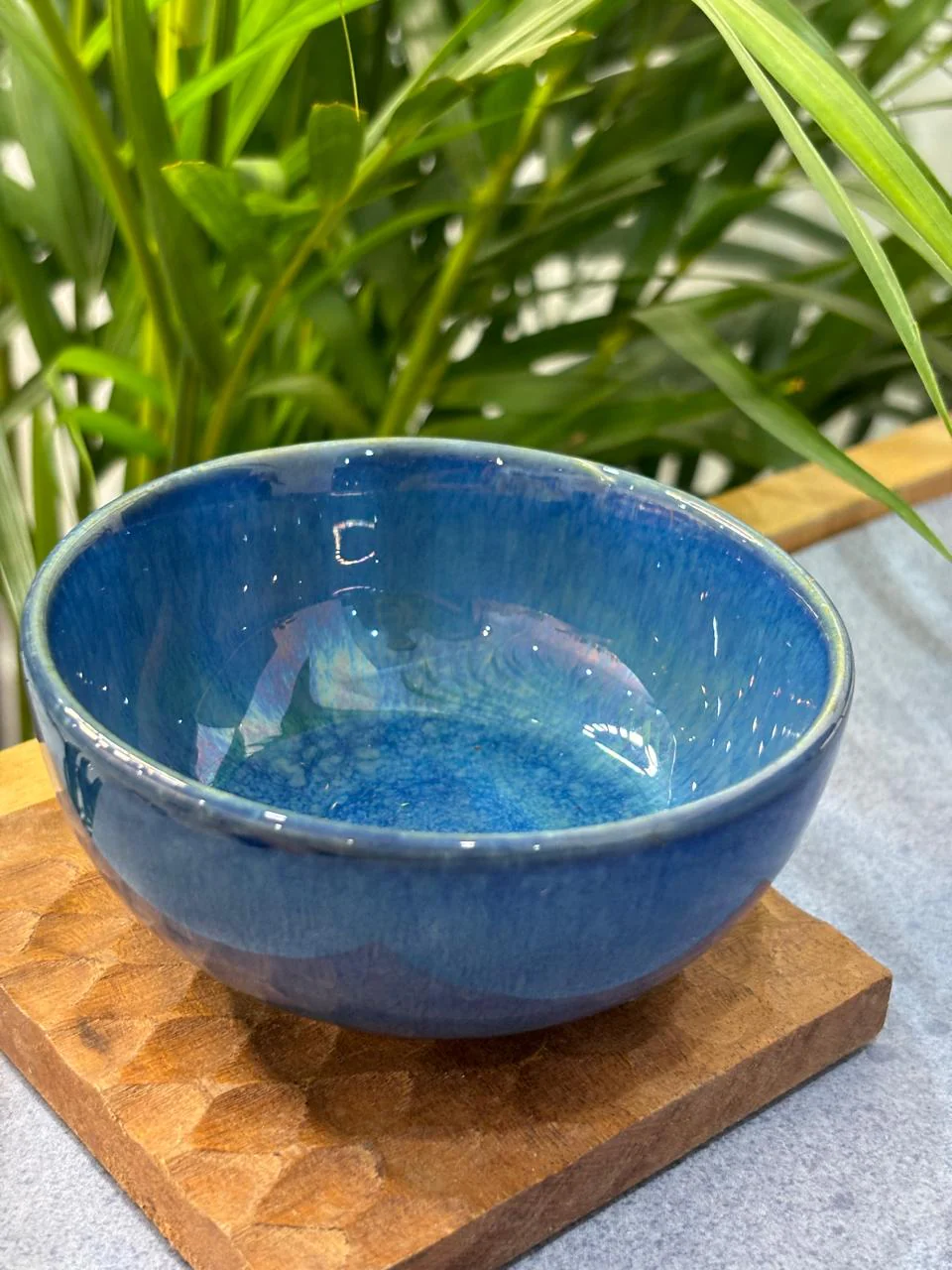 Blue Glaze Dinner Set (Set of 20) - Image 4