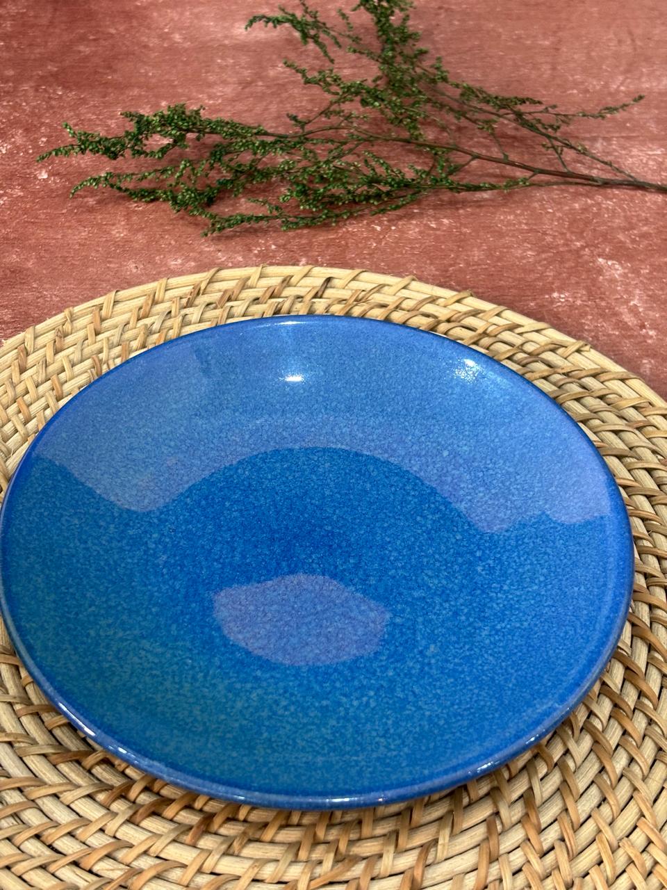Blue Glaze Dinner Set (Set of 20) - Image 5