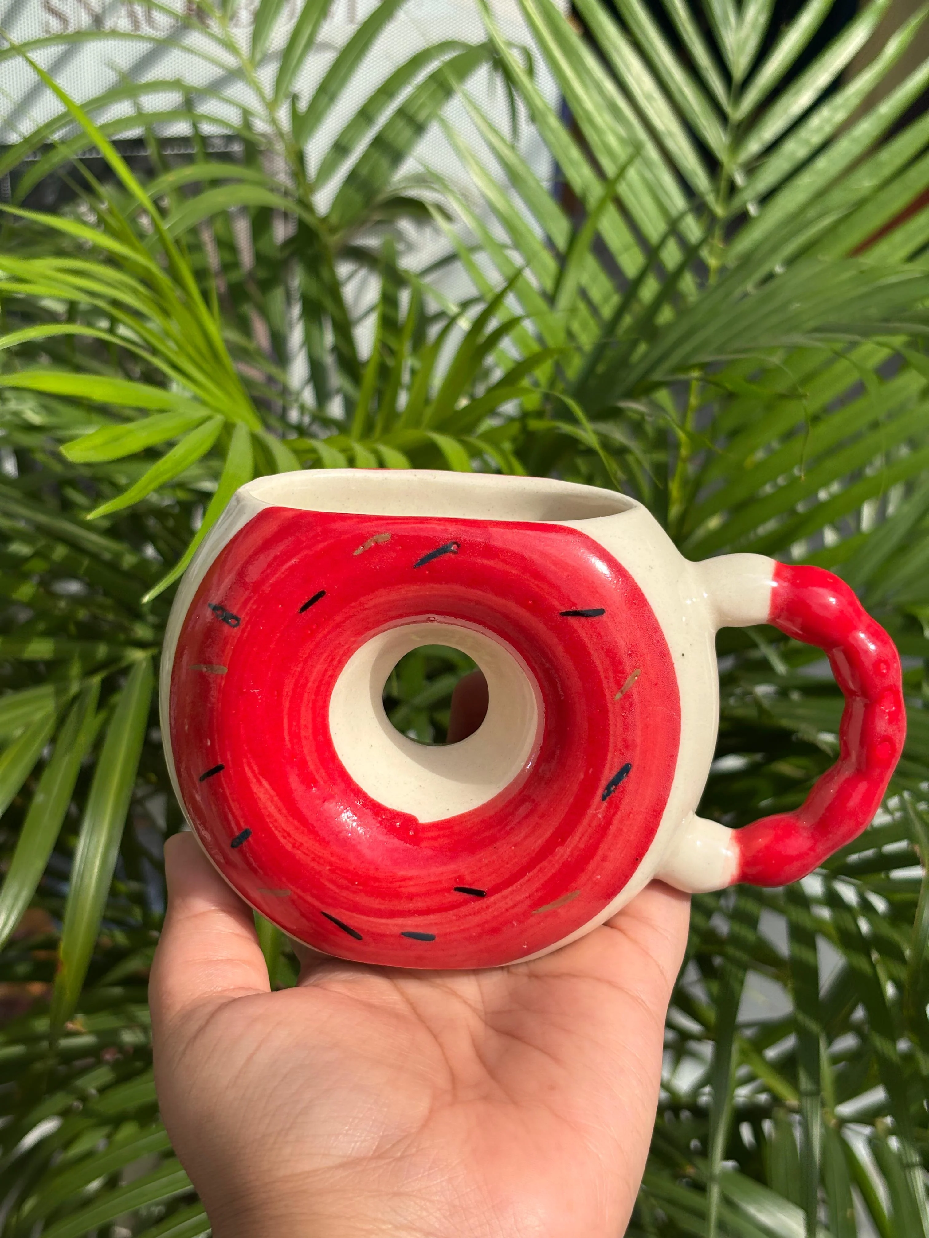 Red Donut Coffee Mug - Image 2