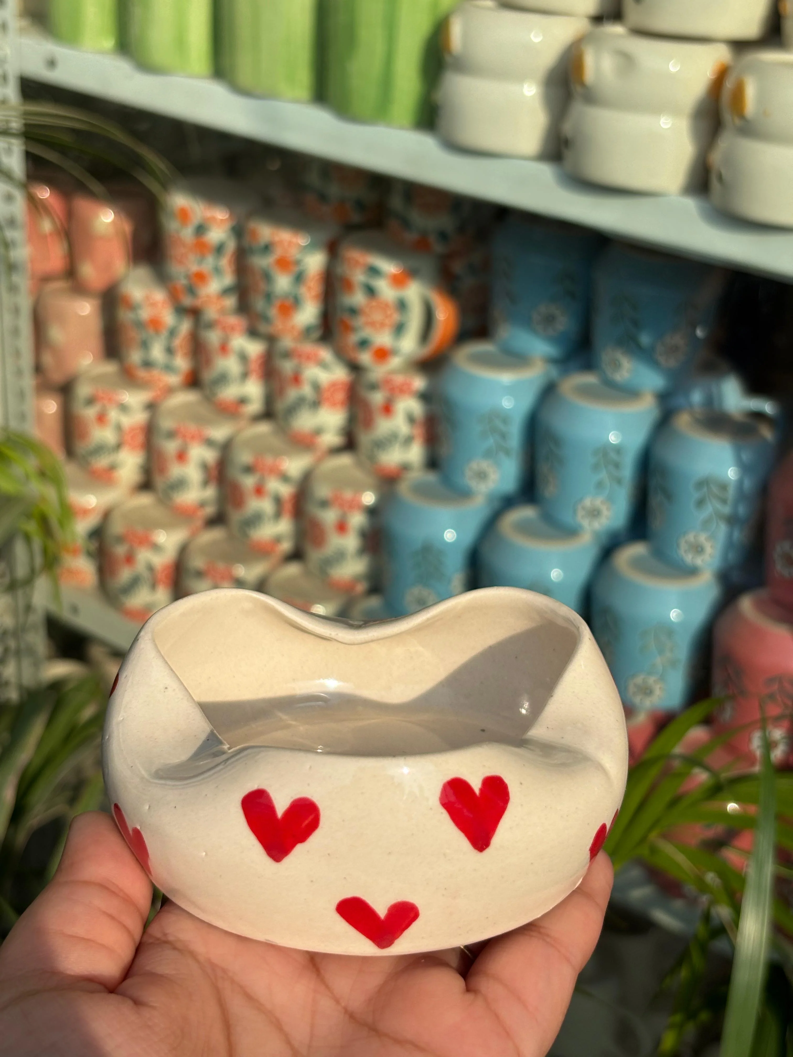 Red Heart Ceramic Dip Bowl / Ashtray (Set of 2) - Image 5
