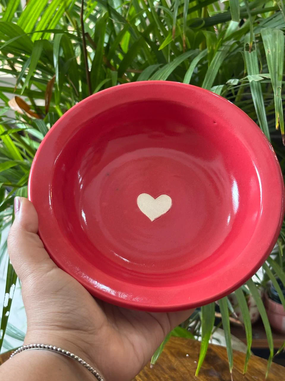 Red Heart Pasta Plates Set of 2 (7inc) - Image 3