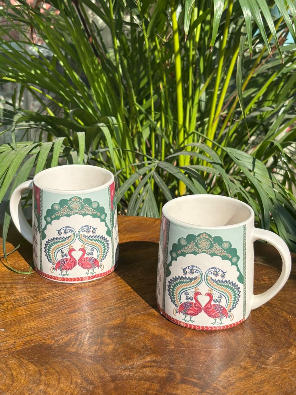 Royal Mayura Coffee Mugs (Set of 2) - Image 2