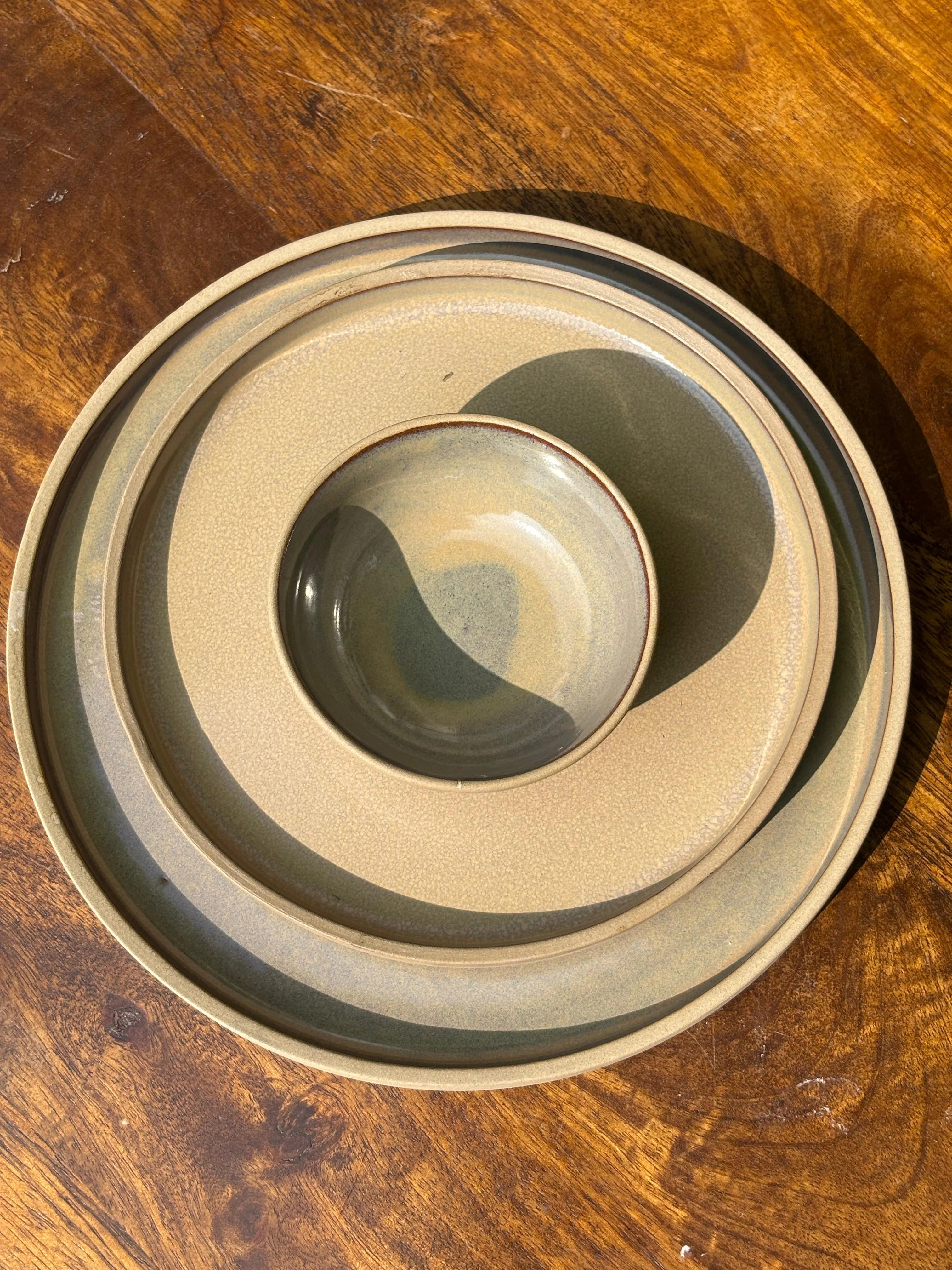 Sandstone Serenity Luxe Dinner Set (Set of 3)