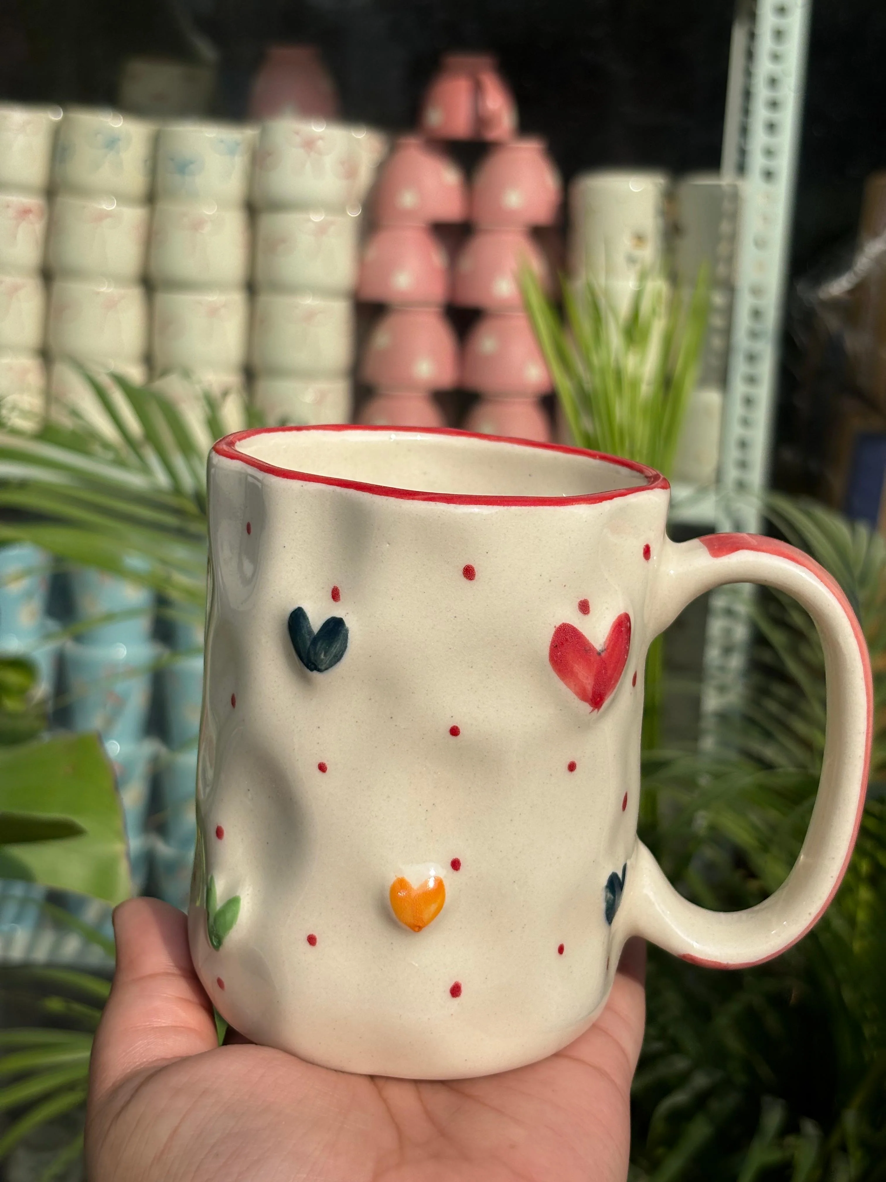 Sprinkle of Hearts Heart Coffee Mug - Image 2