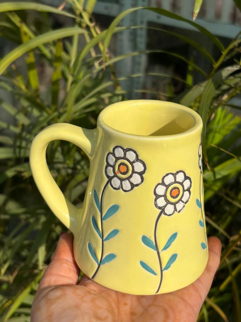 Yellow Daisy Dew Mug - Image 2