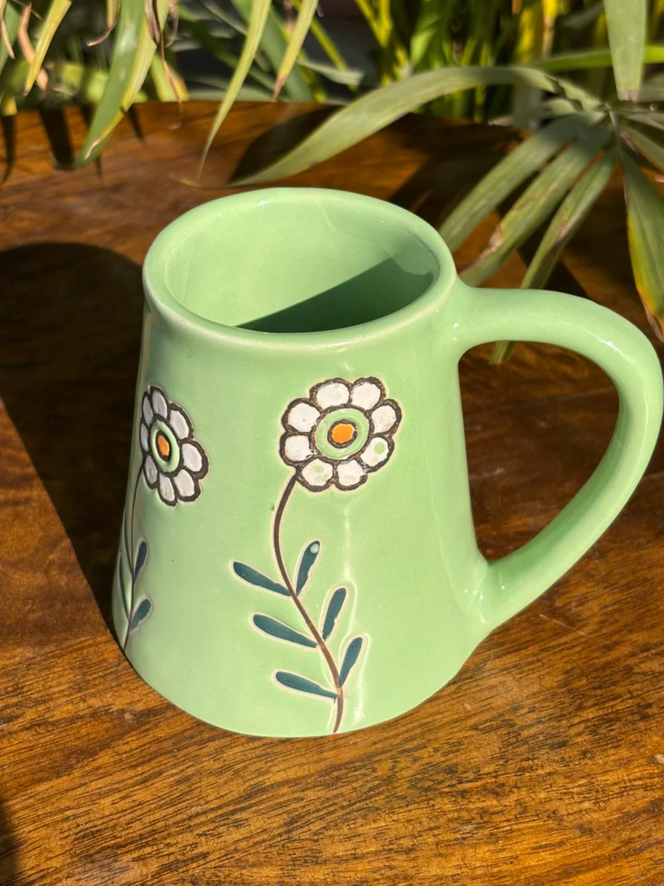 Green Daisy Dew Mug - Image 3