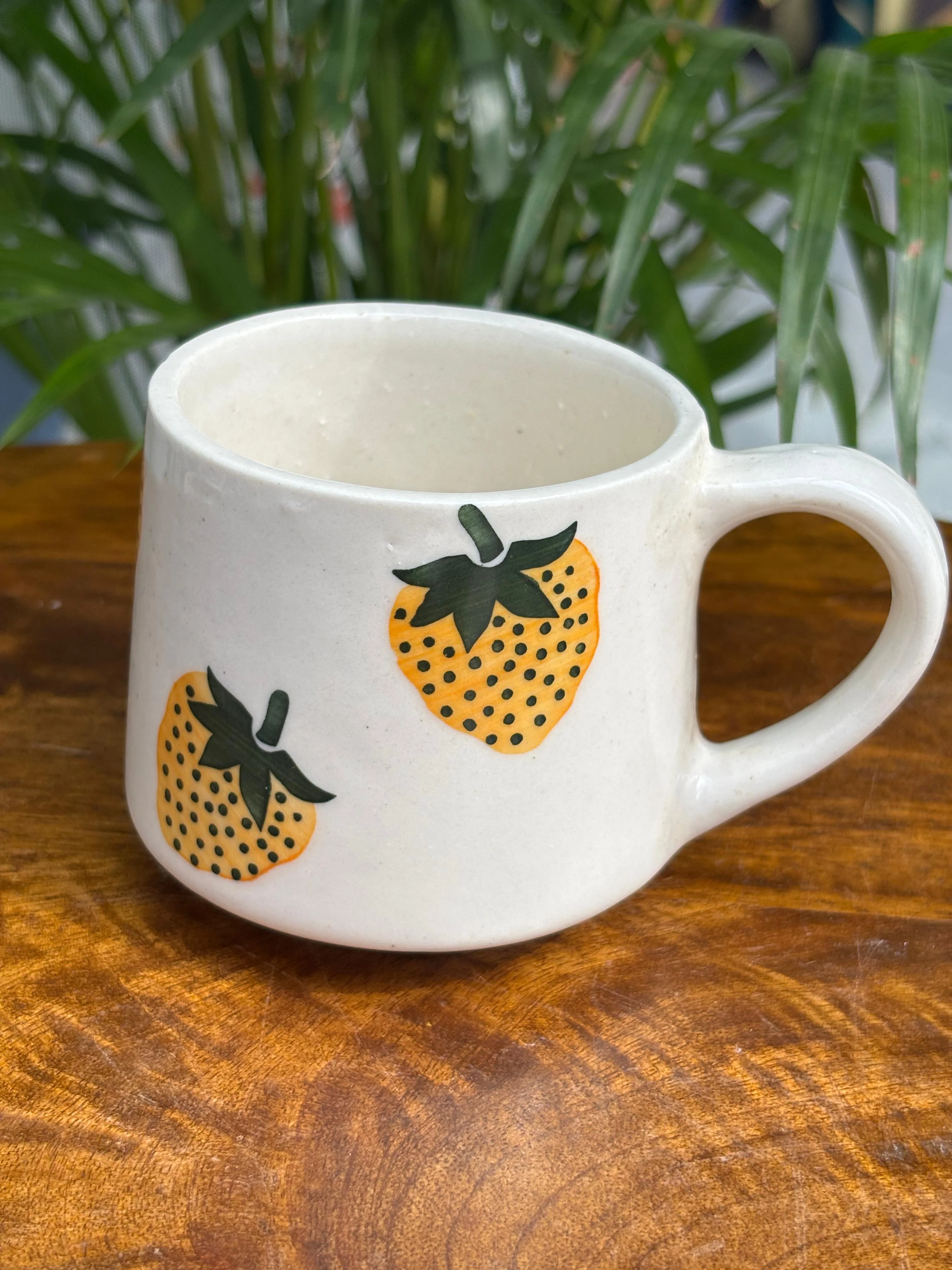 Yellow Strawberry Coffee Mug